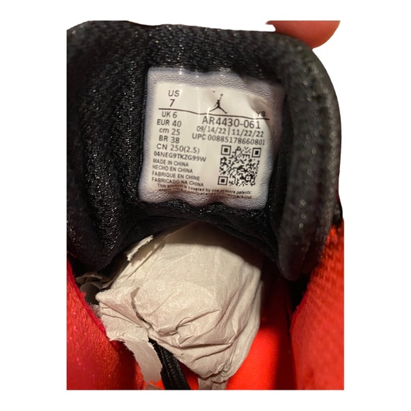 NWT Nike Jordan Lift Off Mens Black Infrared 23-White Size 7 - Picture 3 of 6